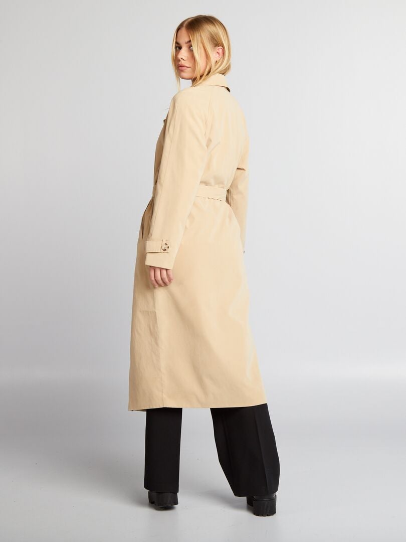 Trenchcoat 'JDY' met riem - BEIGE