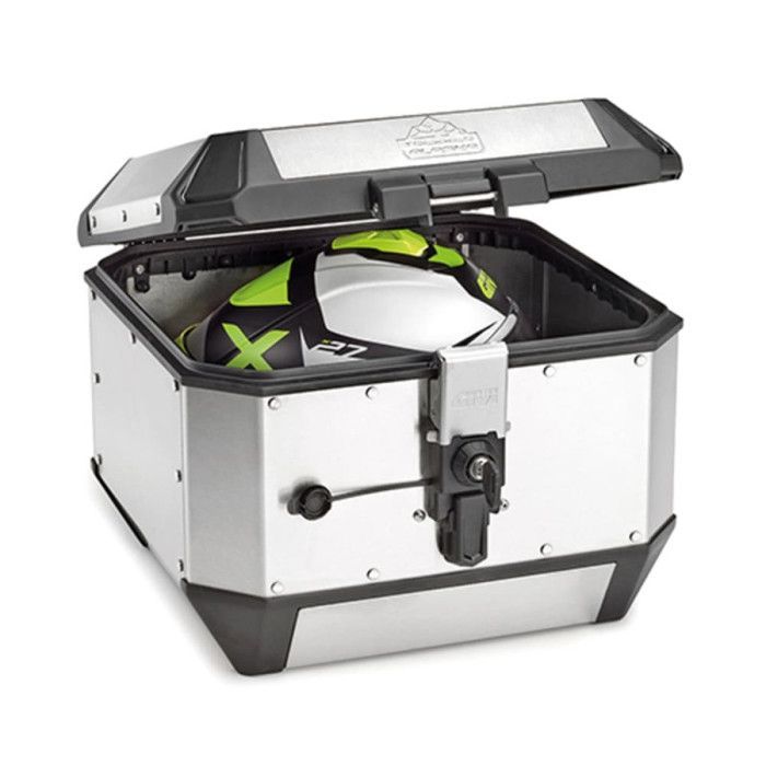Top case moto Givi Monokey Alaska - argenté - 44 L