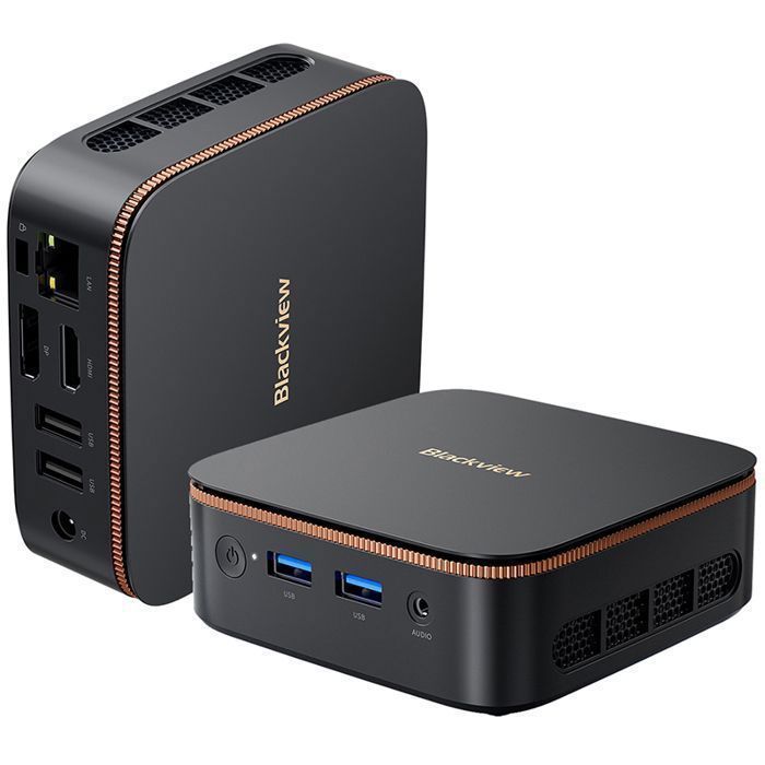 Mini PC BLACKVIEW MP20,AMD Ryzen 3300U,16Go DDR4 RAM 512Go M.2 SSD,Win11 Pro,Mini Ordinateur de Bureau,WiFi 5G,4K UHD l'école/Bureau