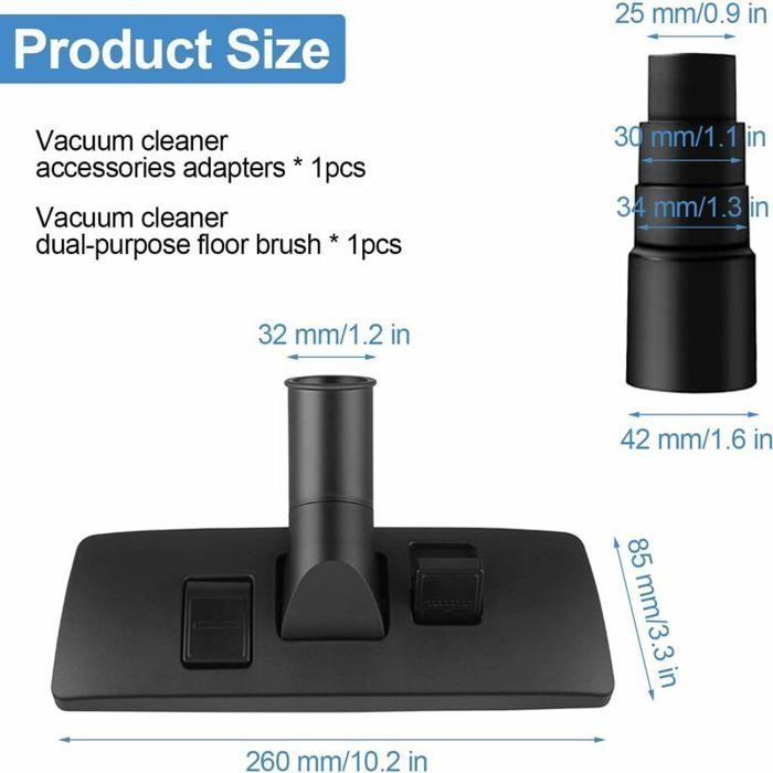 Universal vacuum cleaner brush with 32mm adapter, multi-function nozzle