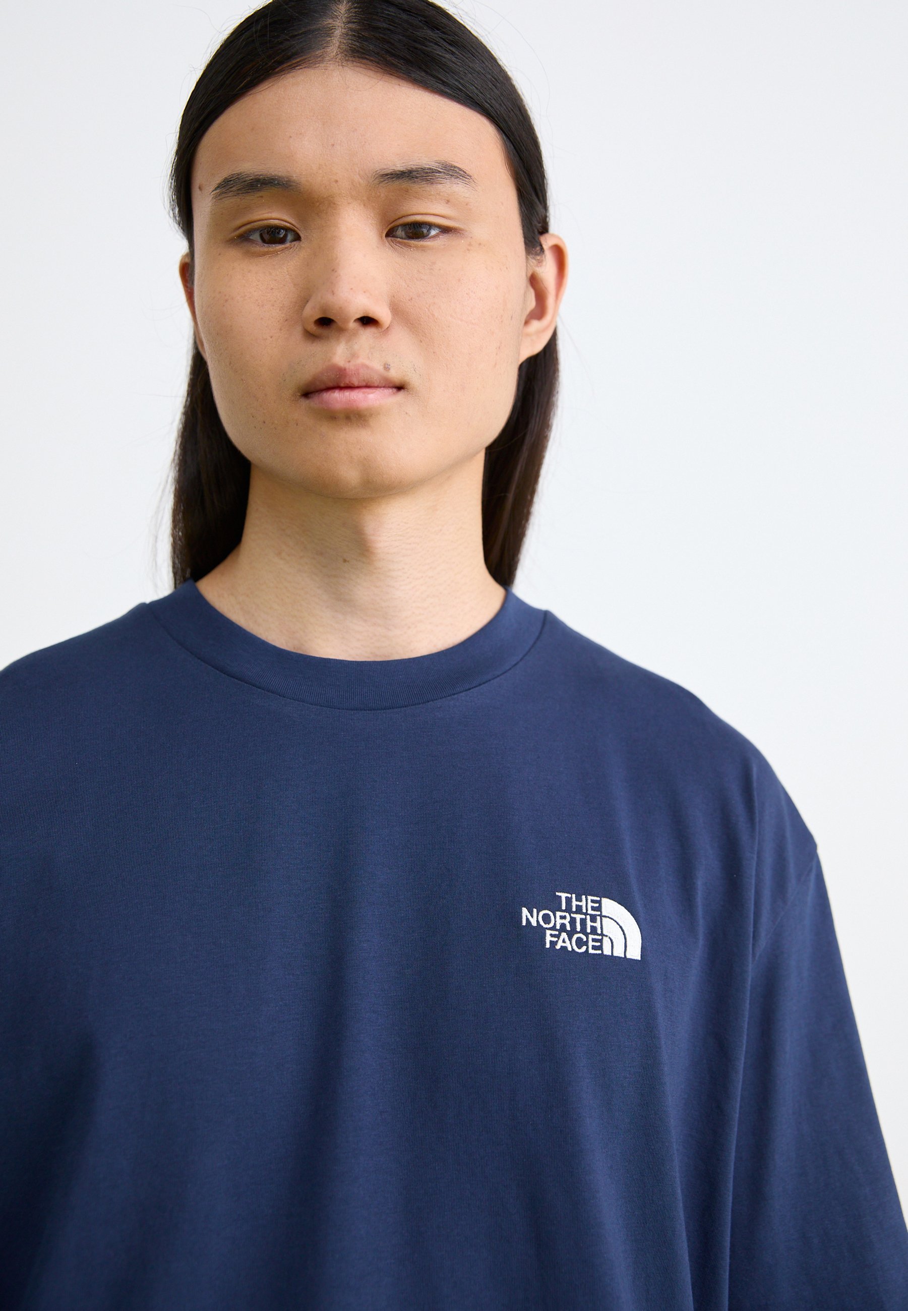 The North Face M SS ESSENTIAL OVERSIZE TEE - Tričko s potlačou - tmavo modrá