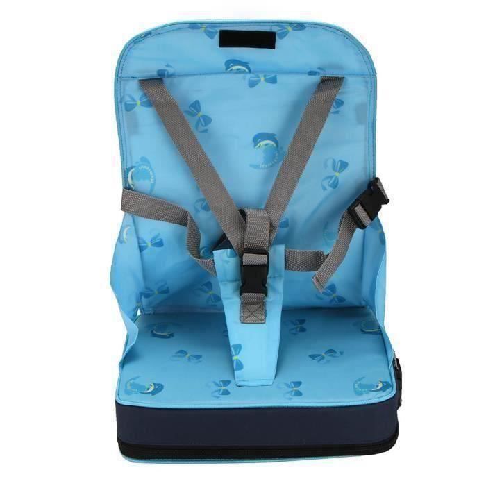 Silla elevadora plegable portátil KISS para bebés y niños + arnés de seguridad de 5 puntos para viajes QUI21409