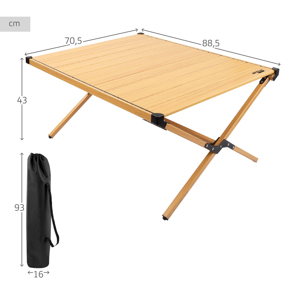 Hopfällbart bord Glamping Active