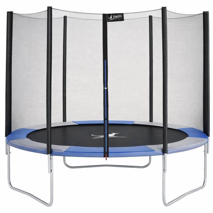 Trampoline KANGUI - RALLI Ø 300‑305 cm – Enfant – Filet de sécurité – Certification CE & NF EN 71-14