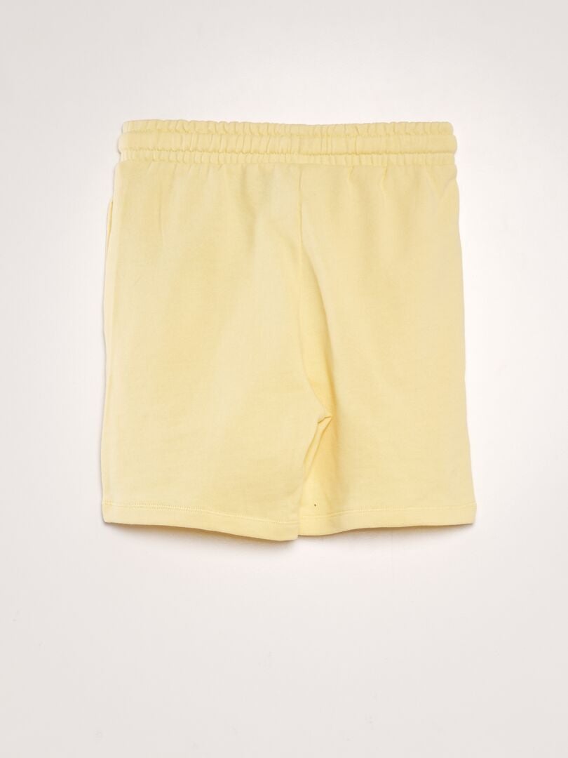 Bermudas de felpa francesa estilo surfista - BLANCO