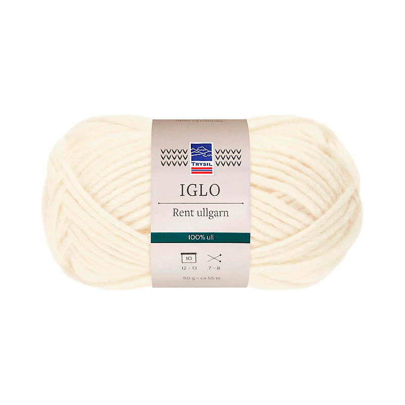 Trysil Iglo ullgarn 100 % ull, naturlig