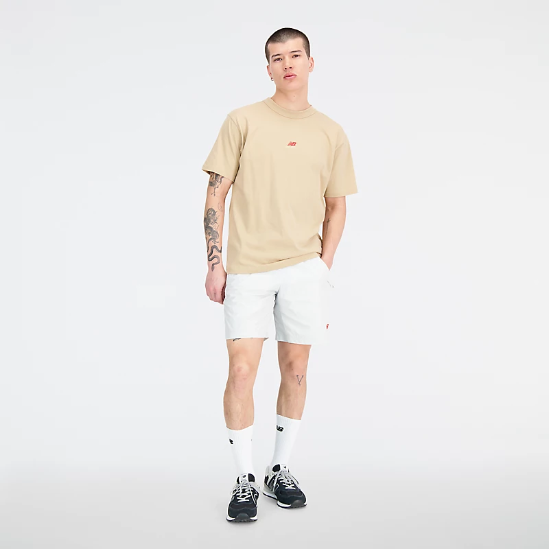 Geweven sportshorts voor heren, vernieuwd in een nieuw jasje - GRAY MATTER