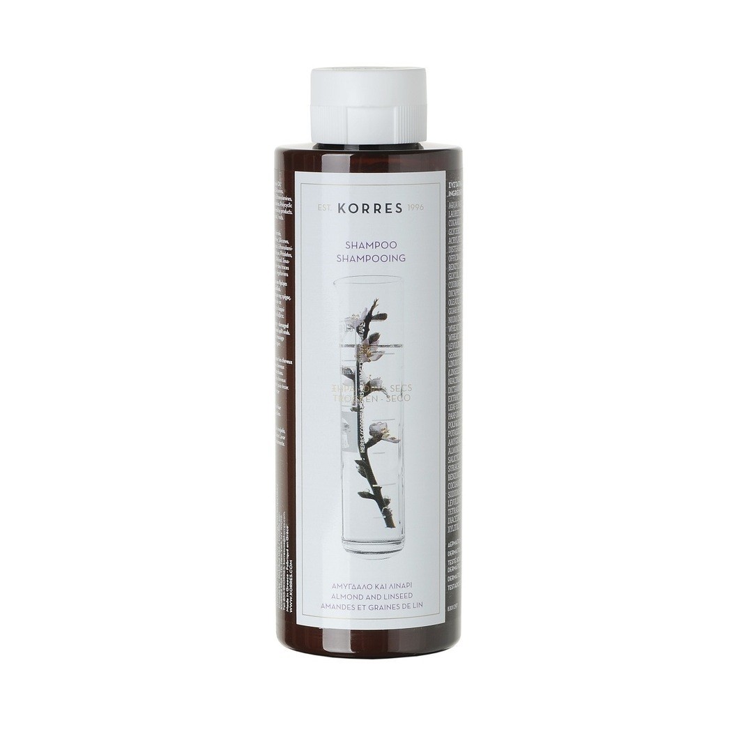 KORRES Šampon s bademom i lanenim sjemenkama – 250 ml