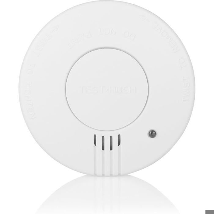 SMOKE DETECTOR - KALANKA - Smoke Detector - NF Standard - Photoelectric Sensor - Lifespan: 10 Years - Battery Life: 5 Years - White
