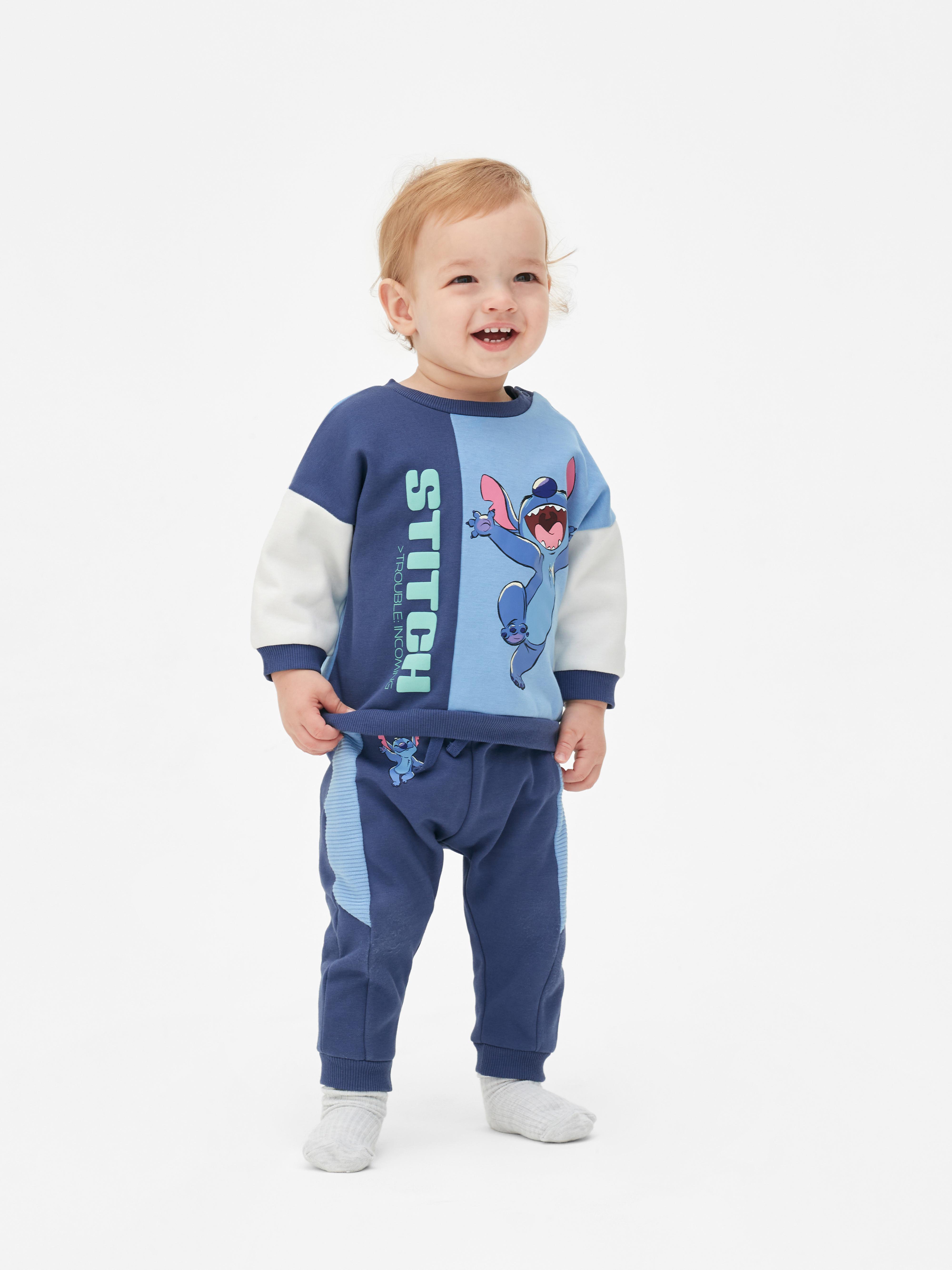 Zestaw składający się z bluzy i spodni dresowych Zestaw Stitch firmy Disney składający się z bluzy z okrągłym dekoltem i spodni dresowych