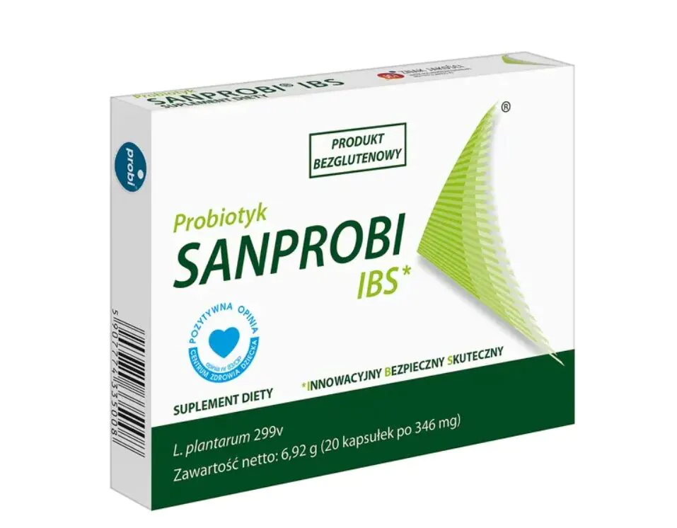 Sanprobi IBS, Suplement diety wspomagający przewód pokarmowy, Kapsułki