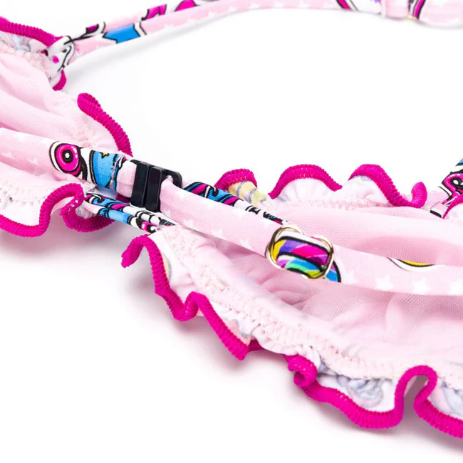 Triangelbikini voor meisjes met patroon