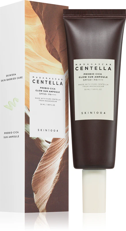 SKIN1004 Madagascar Centella Probio-Cica Glow Sun Ampoule beschermend serum dat de beschermende barrière van de huid vernieuwt