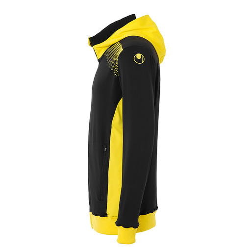 Veste à capuche Goal Tec noire/jaune citron Uhlsport