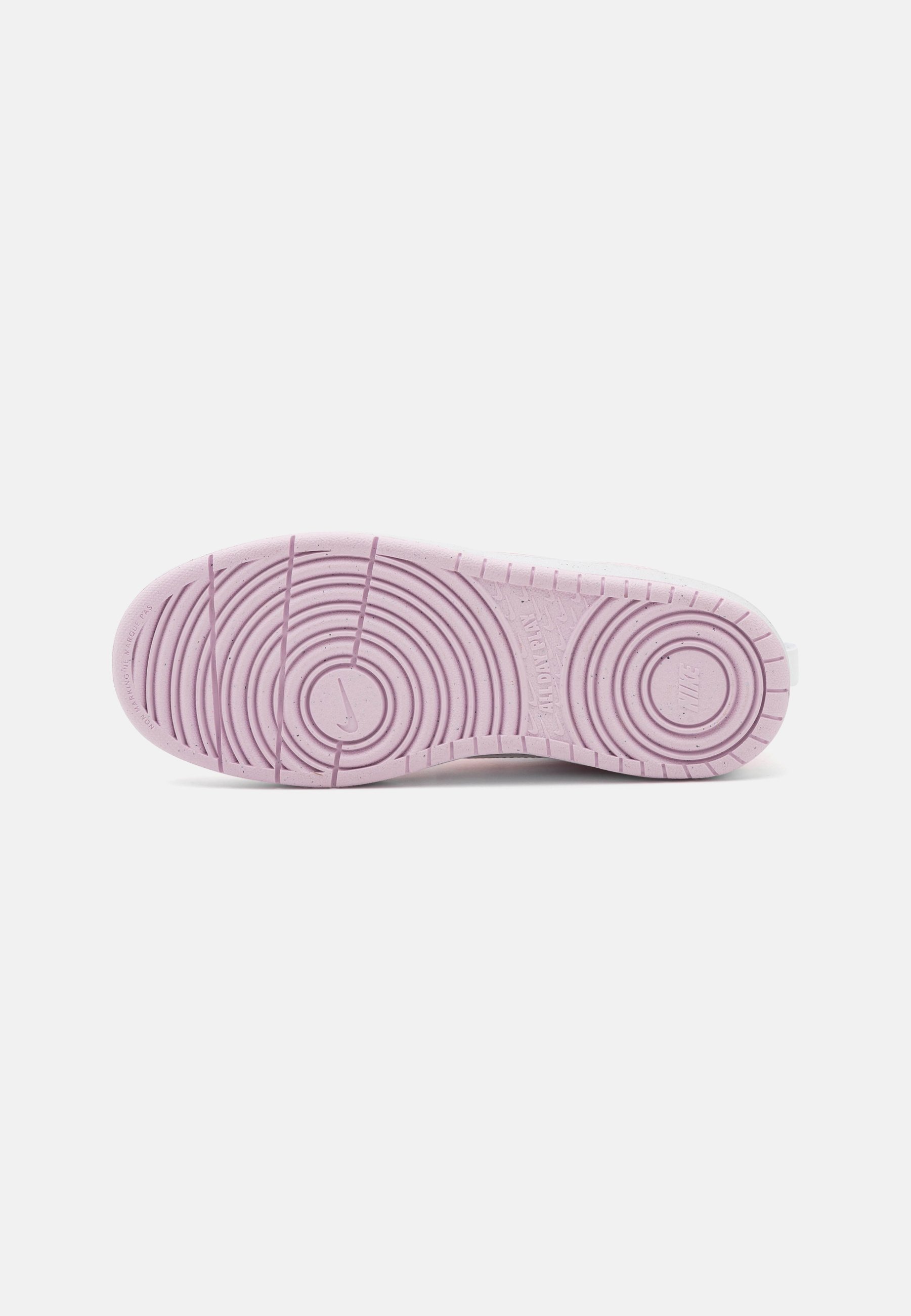 Nike Sportswear COURT BOROUGH LOW UNISEX - Buty sportowe - biały/różowa pianka