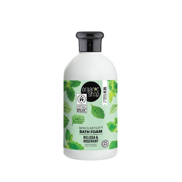 Bio-Badeschaum für mehr Hautelastizität mit Melisse und Rosmarin, 500 ml