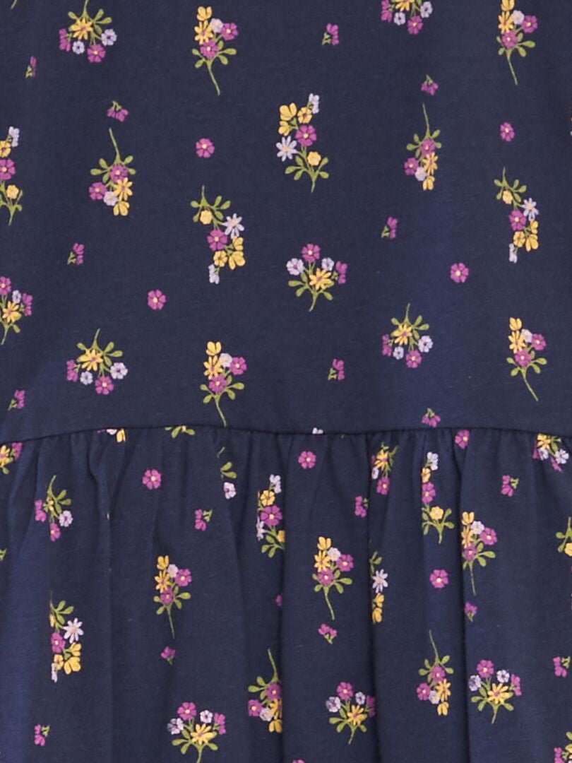 Lichtgewicht jurk met print - BLAUW