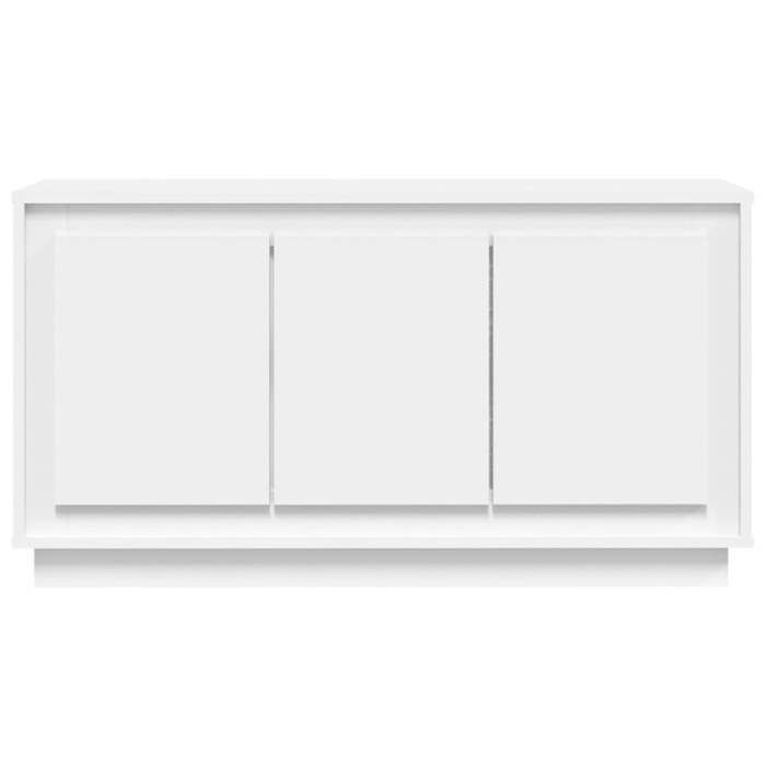 Cassettiera/credenza contemporanea, bianca, 102x35x55 cm, in legno composito LL0000200735
