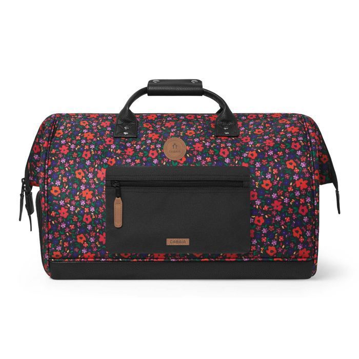 Borsa da viaggio - CABAIA - Borsa da viaggio Adventurer All Over - Nero/Rosso - 40L - Idrorepellente