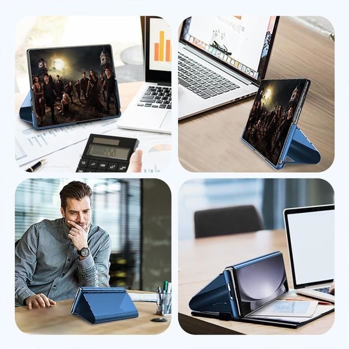 Custodia per Samsung Galaxy Z Fold 5 - Antiurto - Effetto specchio - Protezione completa