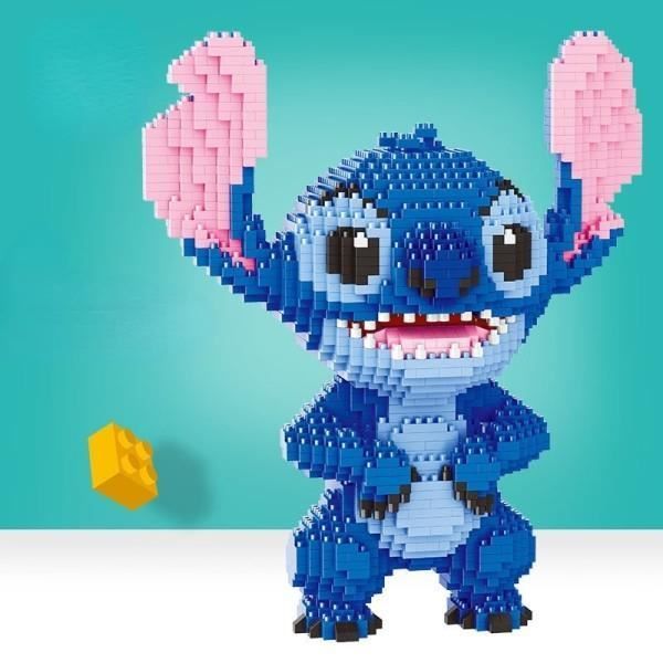 Disneys Stitch Blocs de construction miniatures DIY Modèle 3D de dessin animé mignon