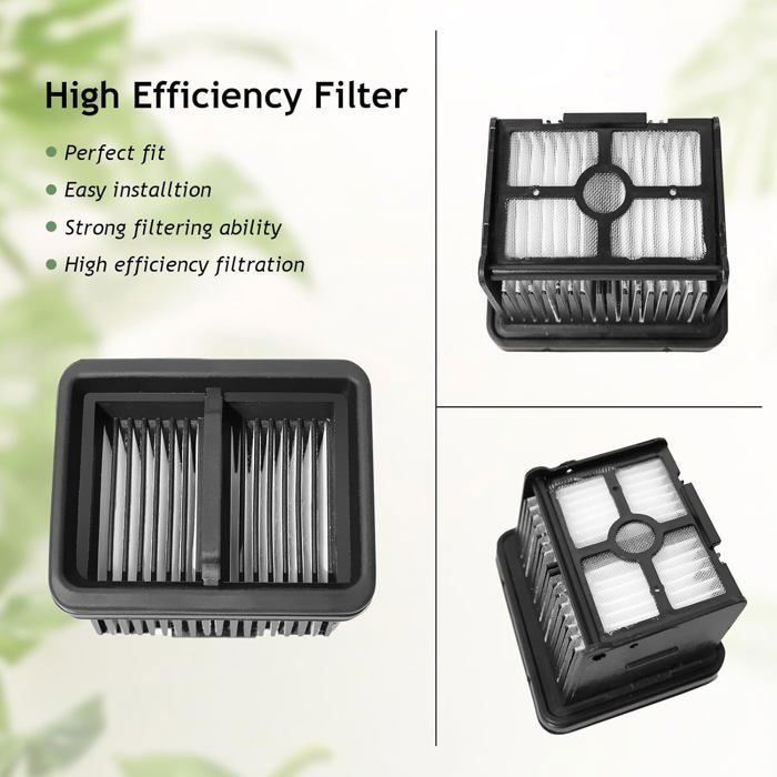 Brosse à rouleau + filtre accessoires pour Mova M10 aspirateur sec et humide pièces de rechange, 2 rouleaux de brosse + 2 filtres