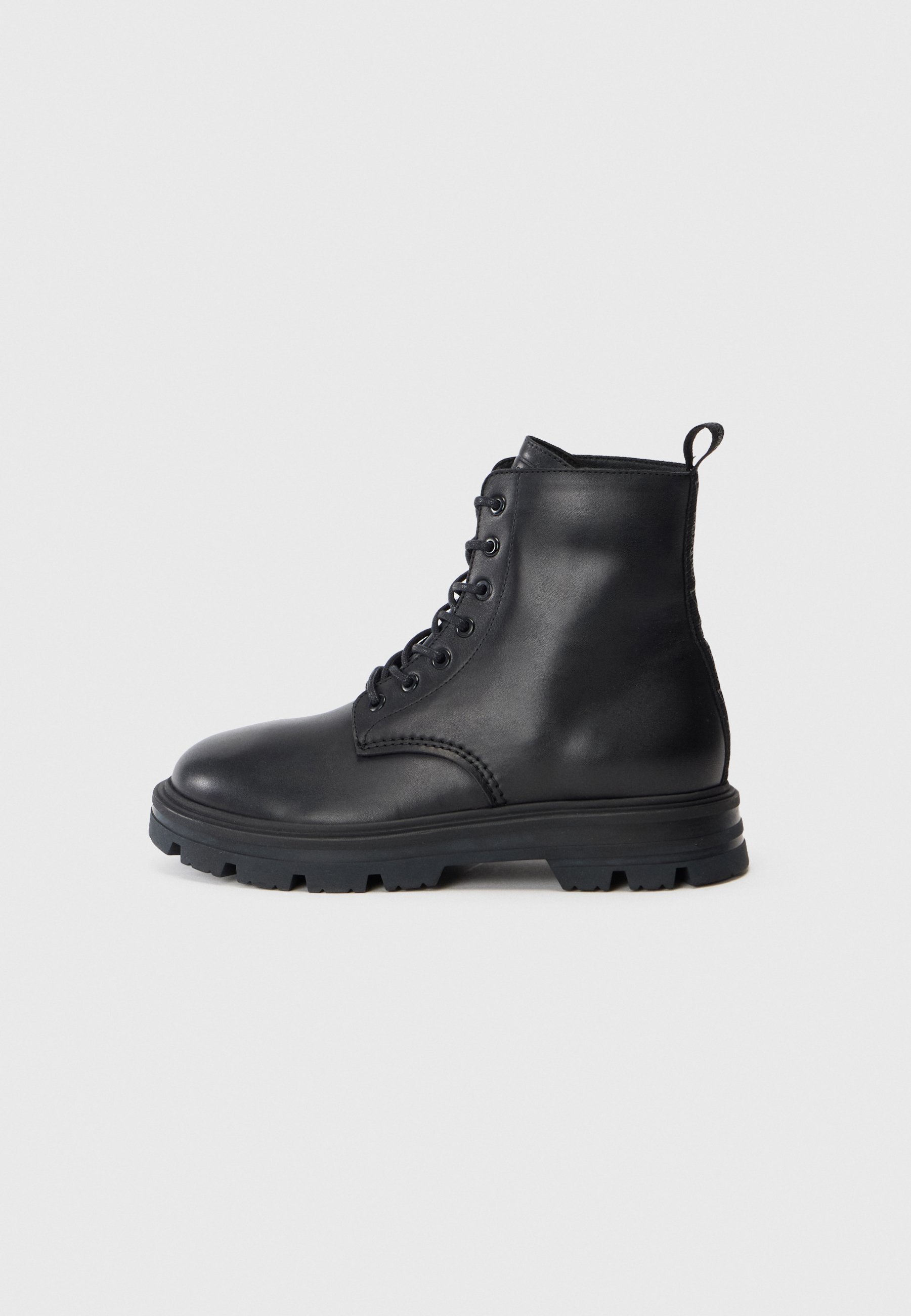 Guess GARDA - Stivaletti stringati alla caviglia - neri