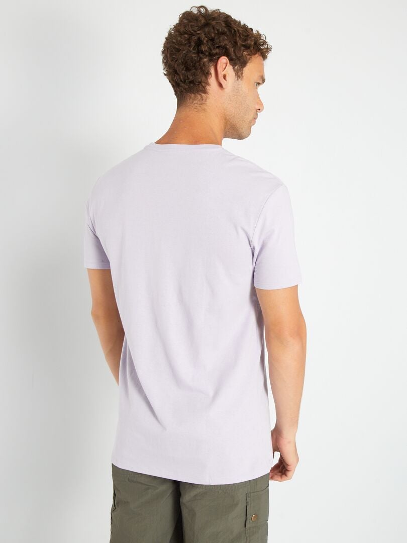Camiseta de punto estampada - MORADA