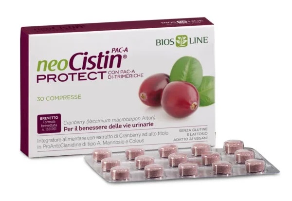 BIOS LINE Neocistin Pac A Protect, complément alimentaire pour la protection des voies urinaires, 30 comprimés