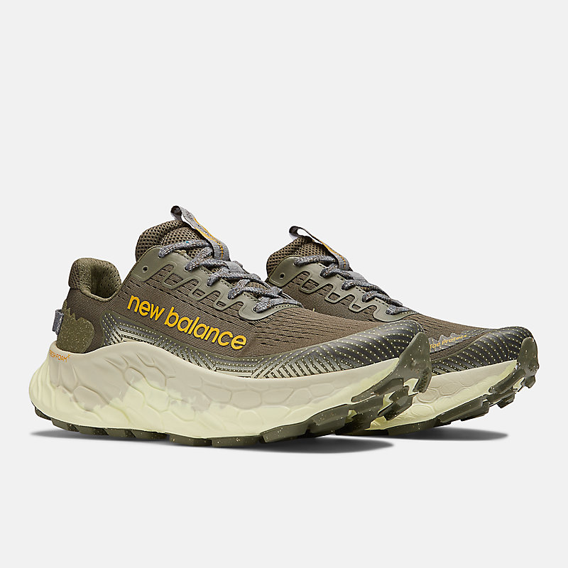 Fresh Foam X More Trail v3 für Herren – dunkles Camouflage mit dunklem Olivgrün und Flechtengrün