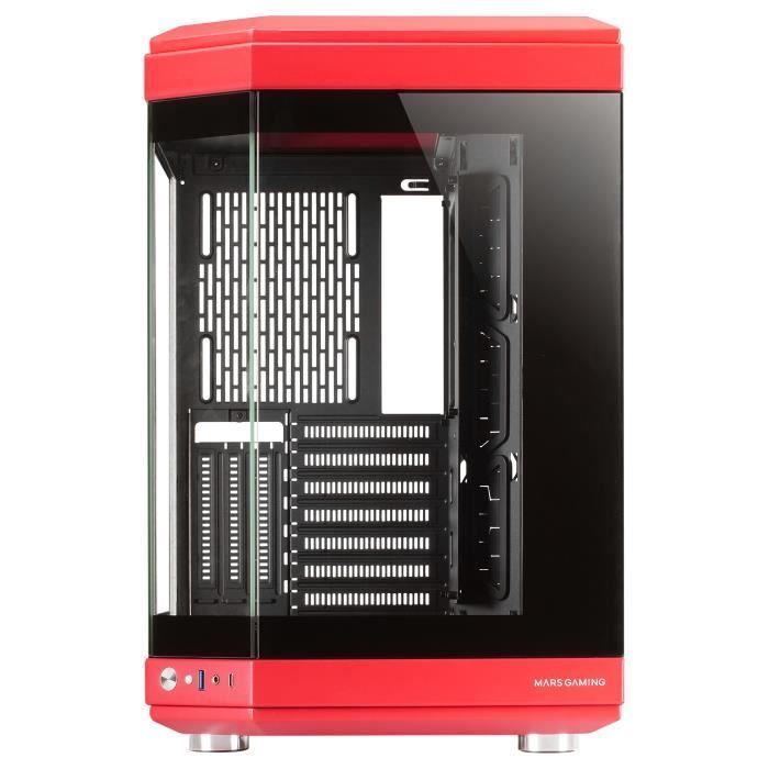 Case per gaming - Mars Gaming - MC-3T - Triplo vetro temperato - Raffreddamento ottimizzato - USB-C e 3.0