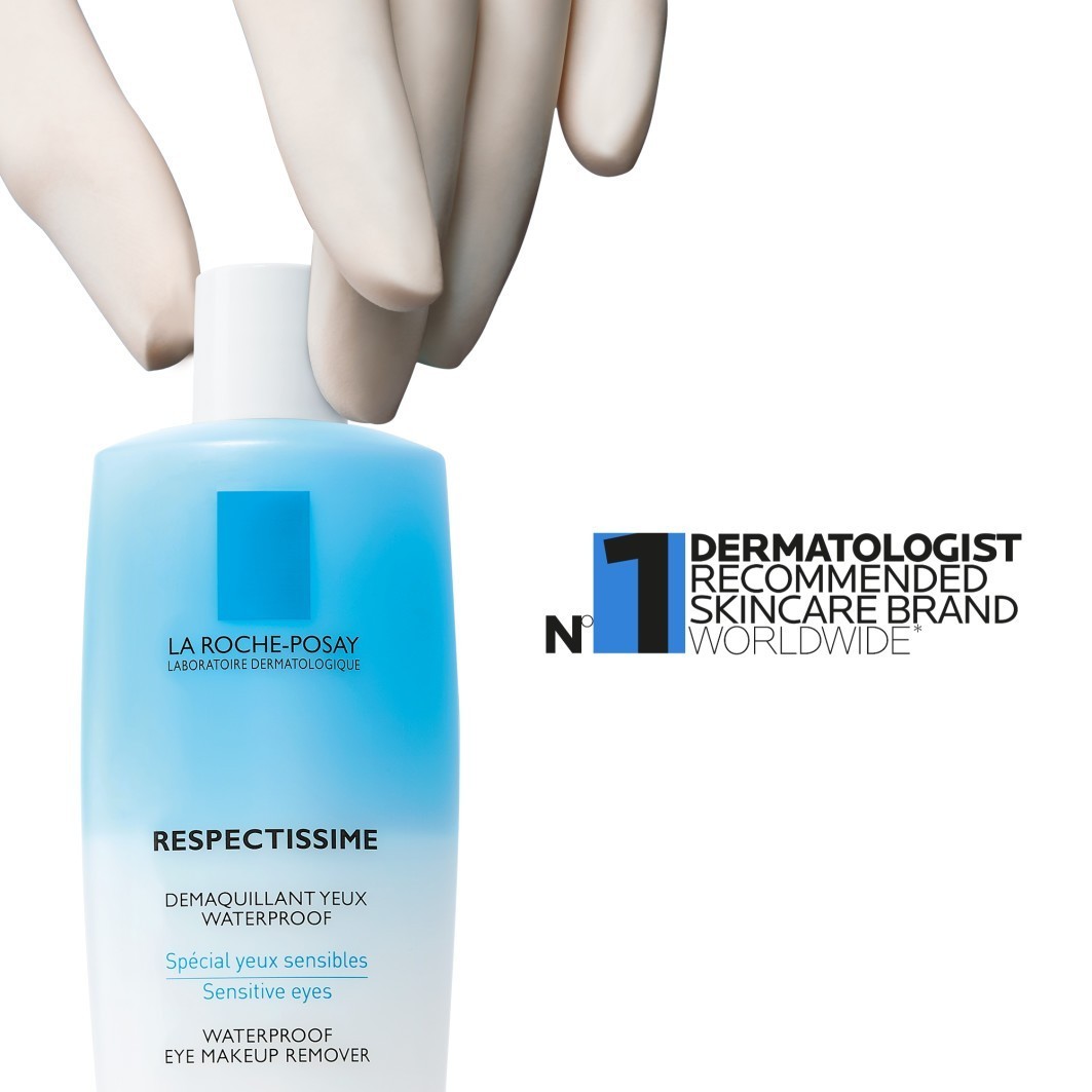 La Roche-Posay Respect Respectissime sredstvo za skidanje vodootporne šminke s očiju - 125 ml