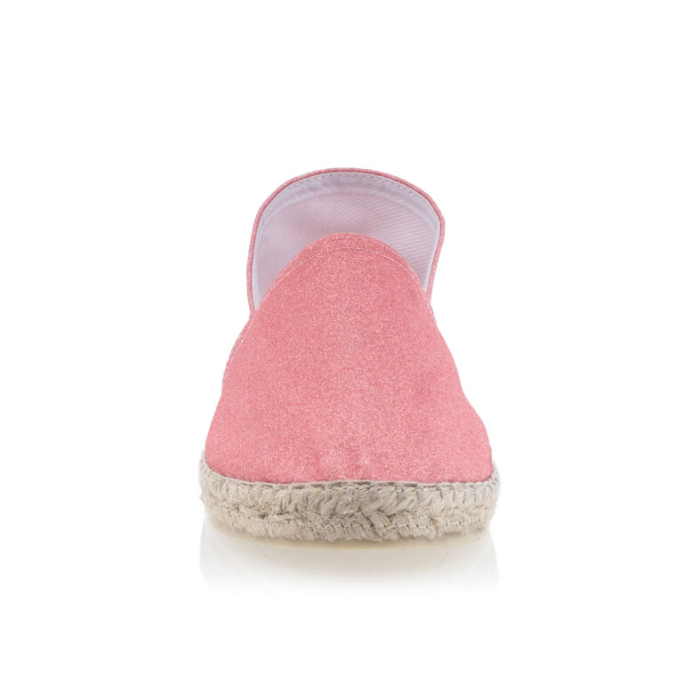 Rosa espadriller med tausåler til dame