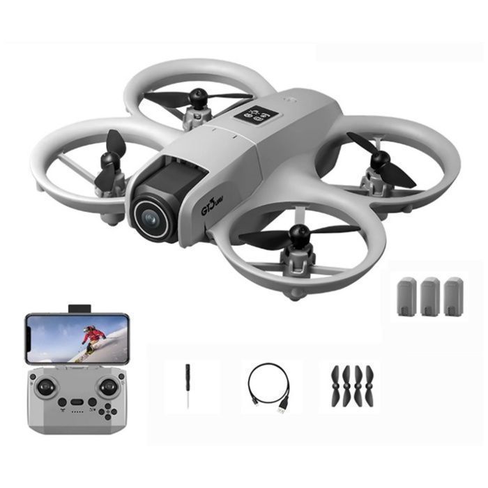 Minidron - BYTELIKE - 4K - Cámara dual - 3 baterías - Portátil e ideal para principiantes