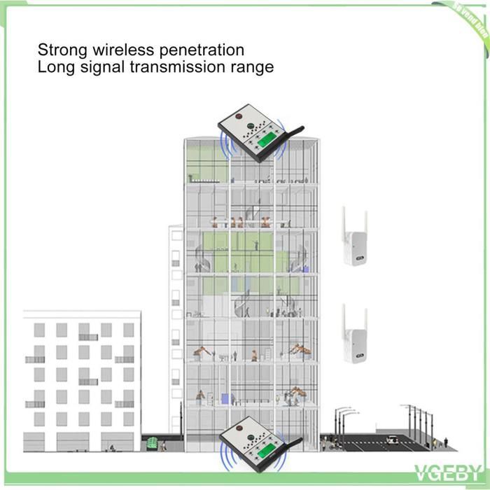 Citofono wireless - FAFEICY - Modello 2 km - Comunicazione in tempo reale - Schermo LED chiaro - Suono cristallino