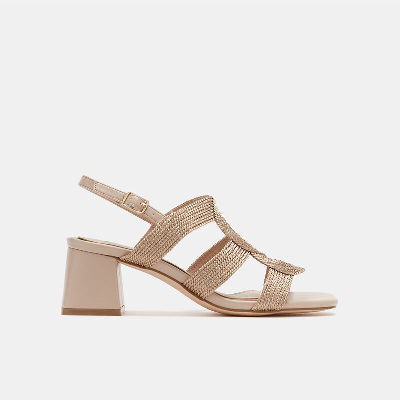 Pletene sandale s midi potpeticom