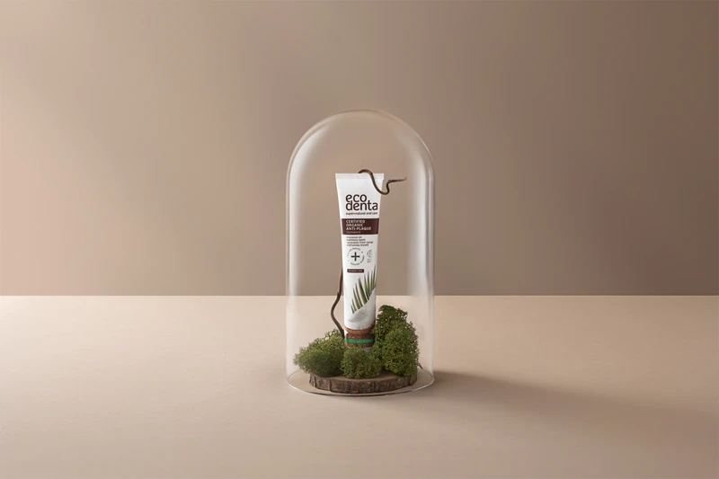 Ecodenta сертификована органска паста за зубе против плака за здраве десни, уклања плак. Са кокосовим уљем.