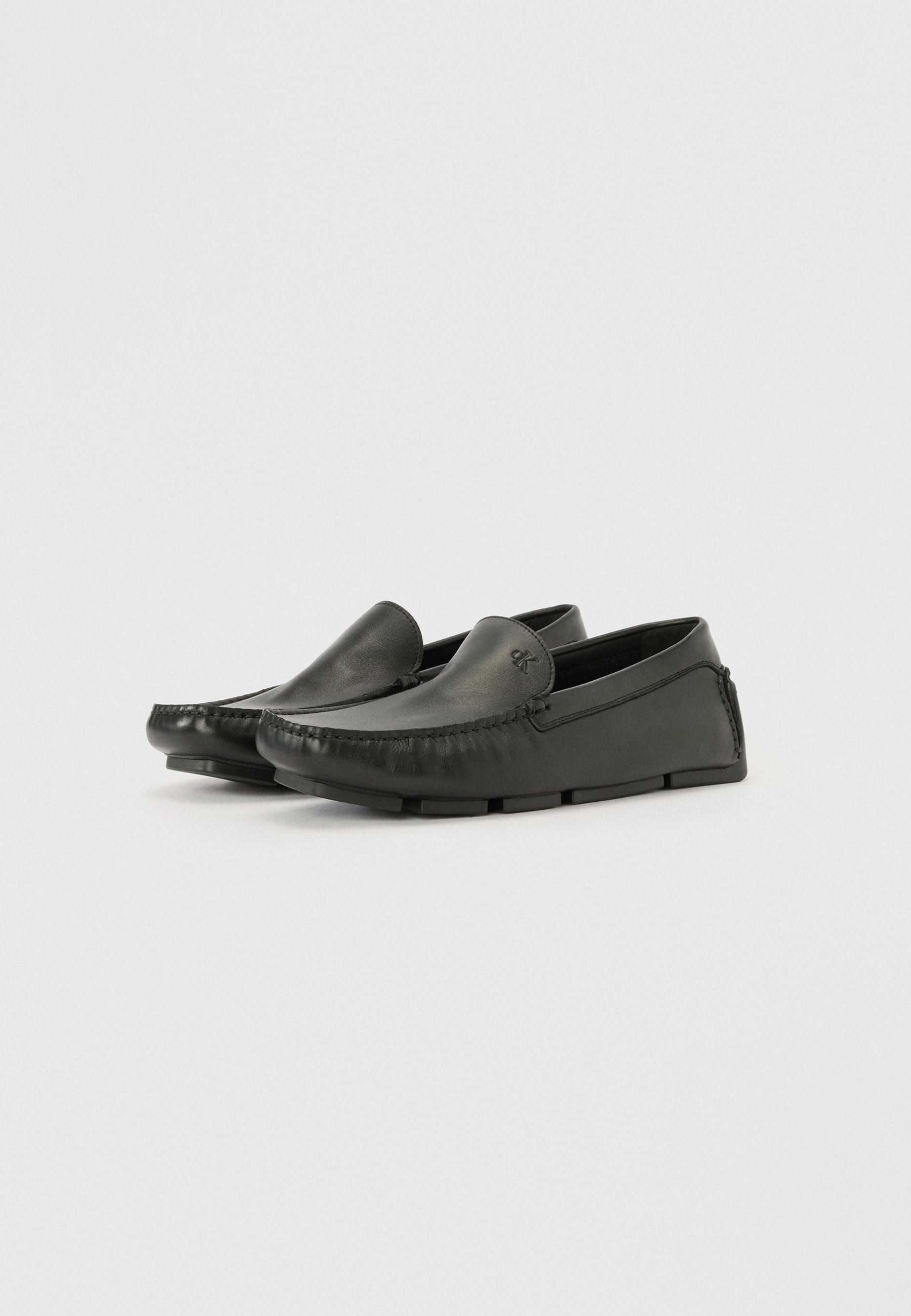 Calvin Klein DRIVER LTH - Mokasyny - potrójna czerń