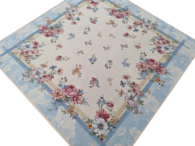 Obrus Na Stół 100X100 Cm Ozdobny Dekoracyjny Różany Ogród