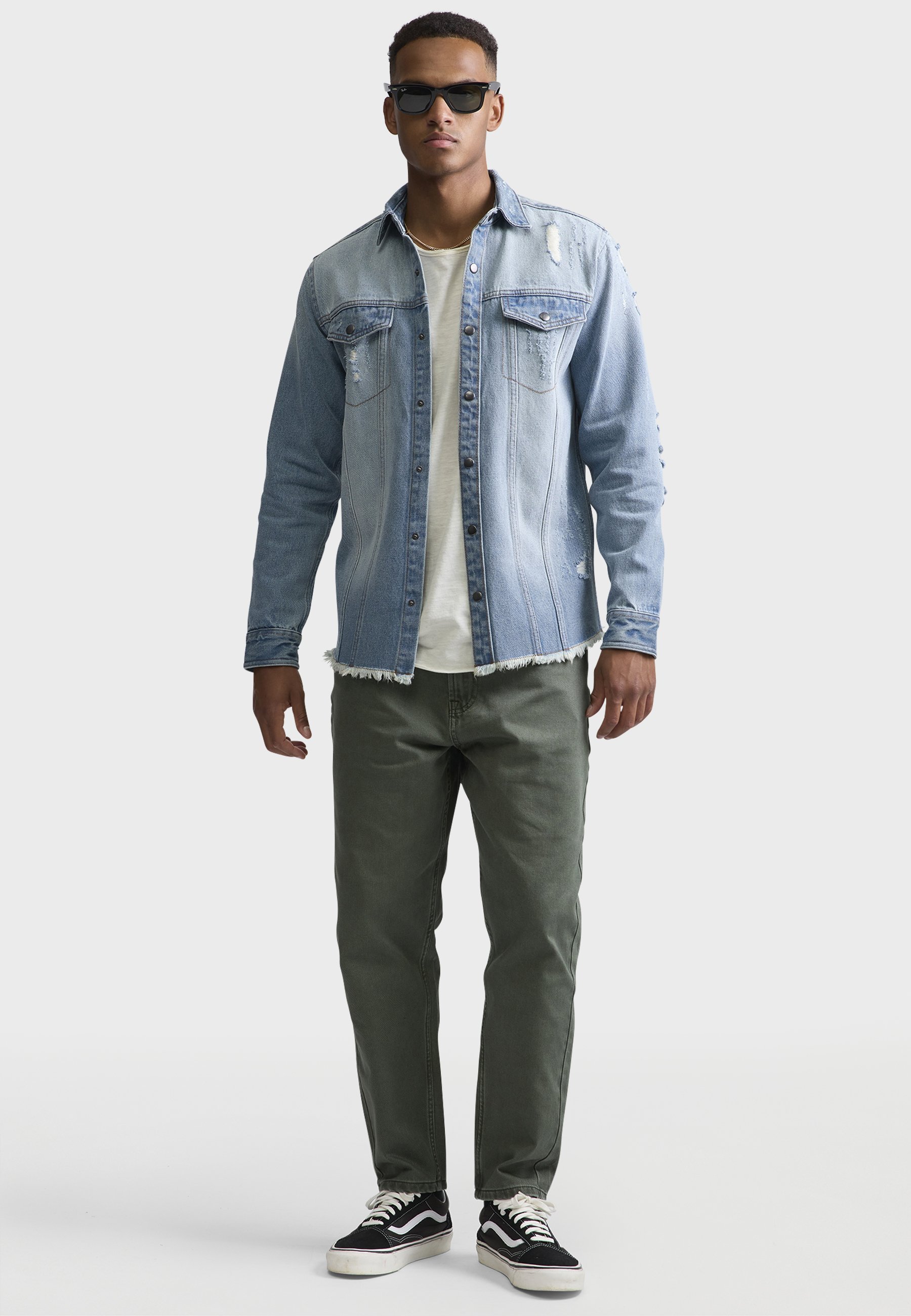 Redefined Rebel JACKSON - Hemd - hellblau