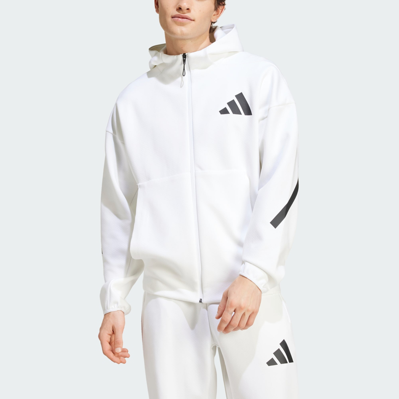 adidas ZNE спортска мајица са капуљачом и патент затварачем