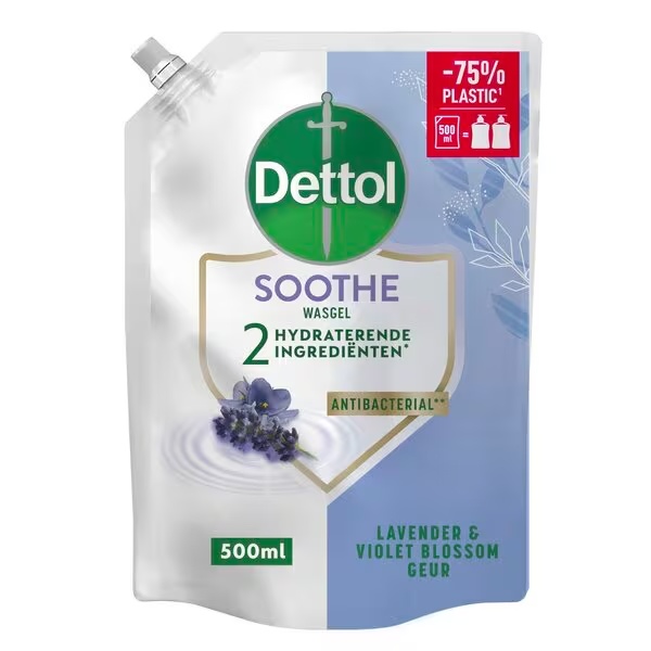 Dettol Relaxing Lavender Antibakterijski gel za pranje, dopuna 500ml