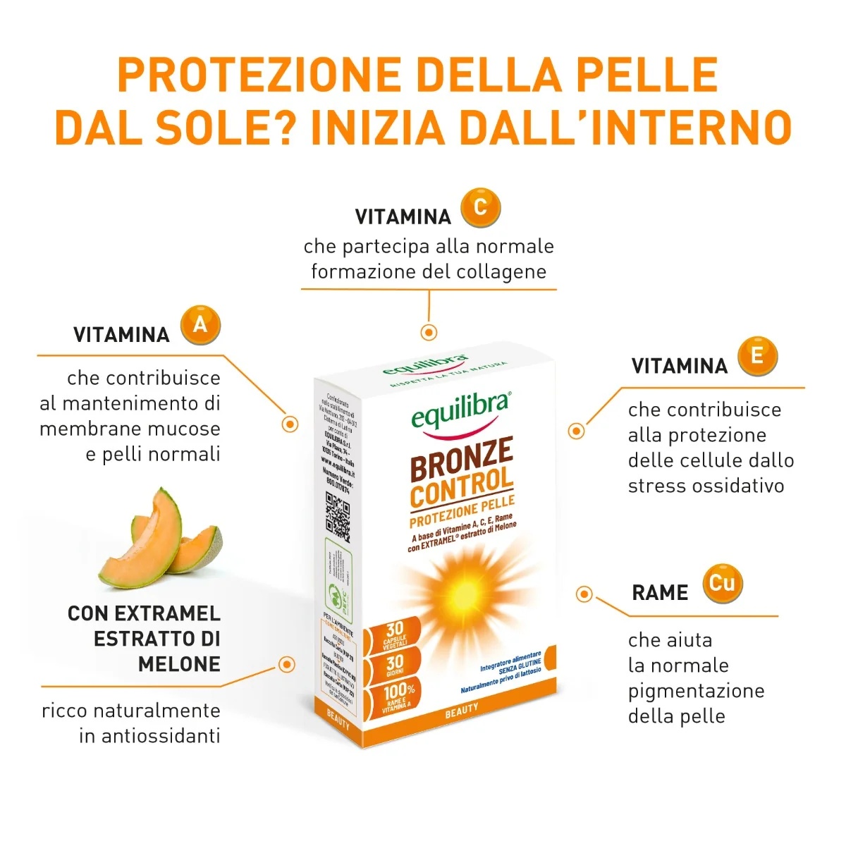 EQUILIBRA Equilibra Bronze Control 30 tabletten Voor een beschermde huid
