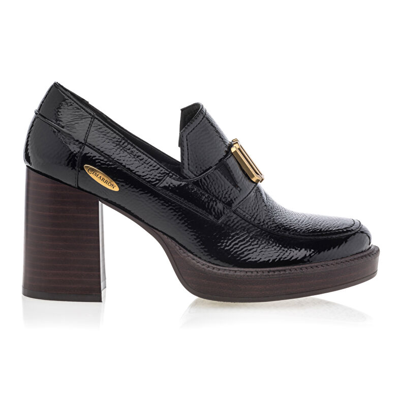 Svarta loafers/båtskor för kvinnor