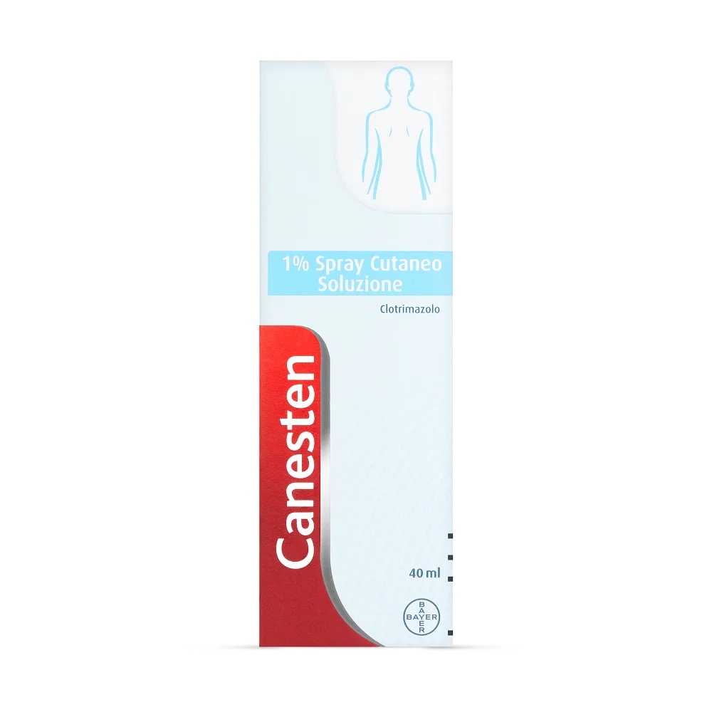 Spray antifongique cutané BAYER Canesten 40 ml pour le traitement des champignons et mycoses