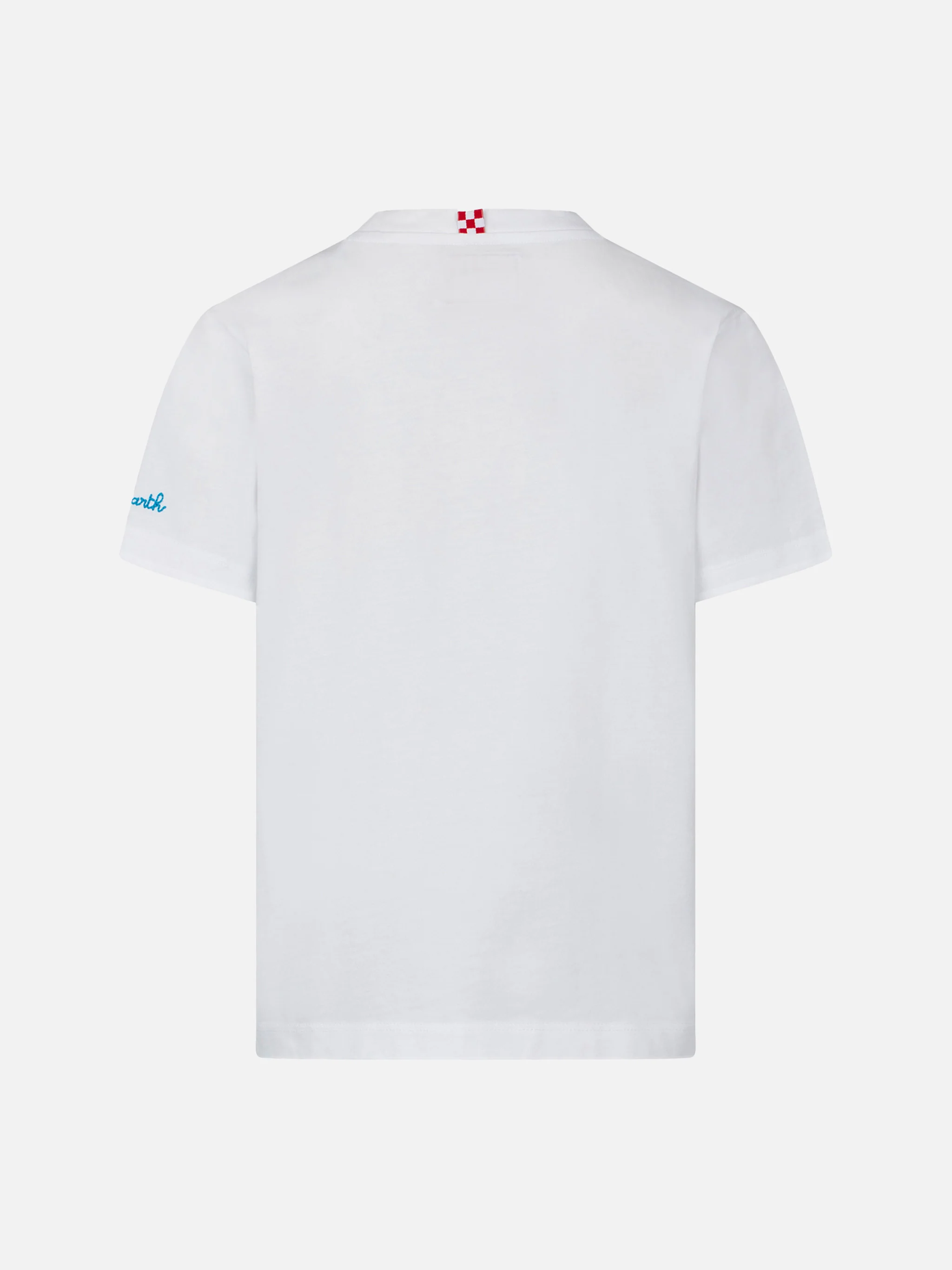 T-shirt da bambino con ricamo Mykonos