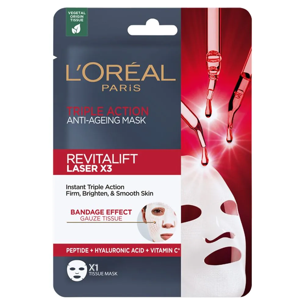 L’Oréal Paris De Revitalift Laser X3 Maska przeciwzmarszczkowa o Potrójnym Działaniu