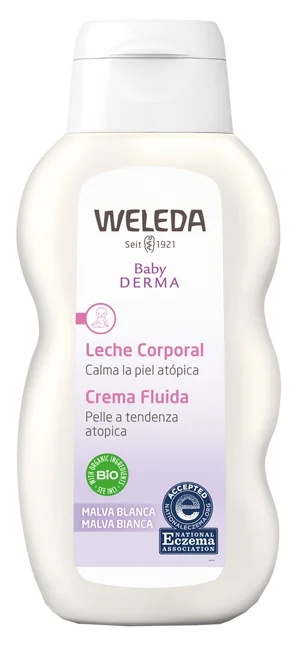 WELEDA Crème Fluide Hydratante Baby Derma à la mauve bio 200 ml