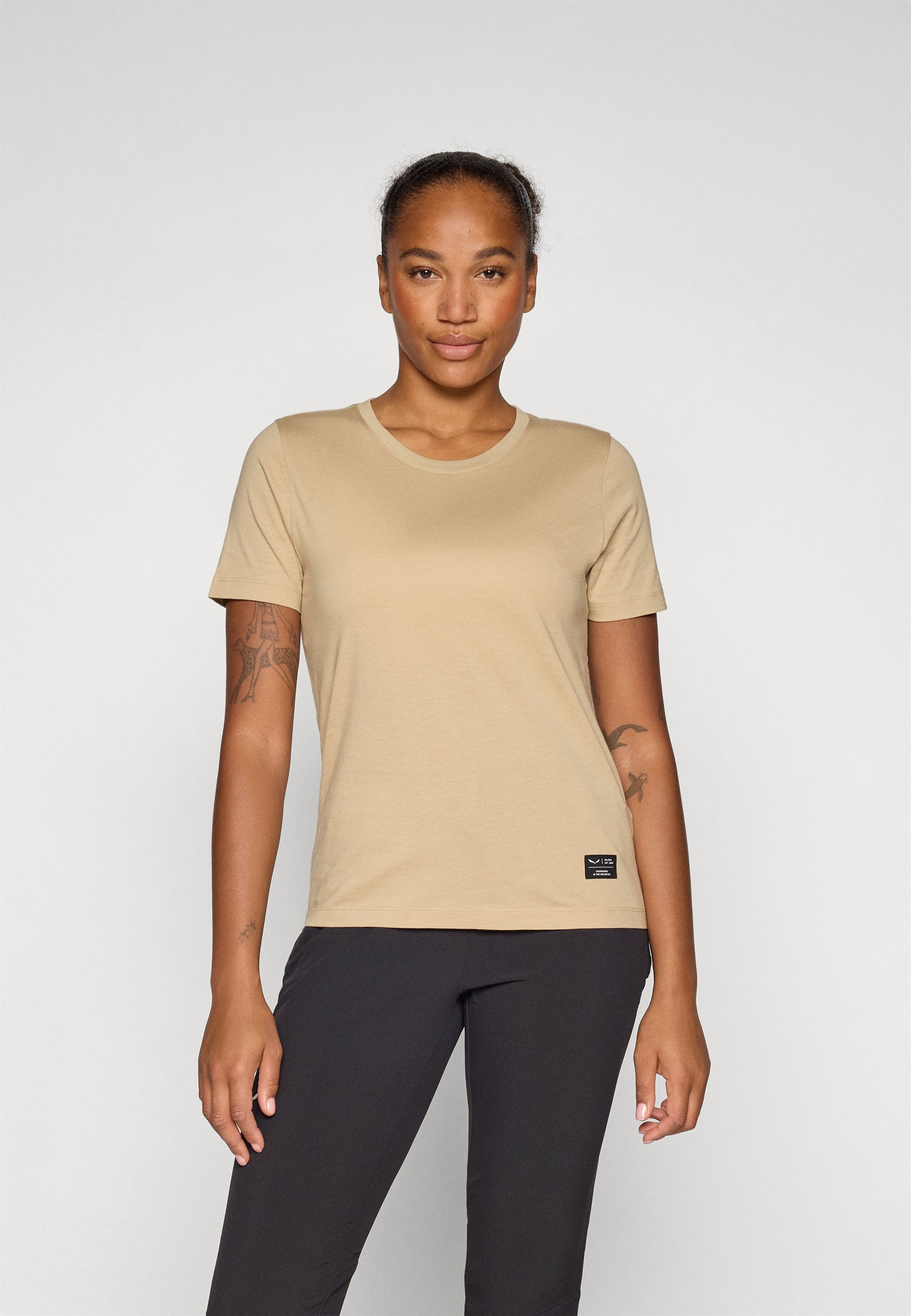 Écusson Salewa EAGLE LOGO - T-shirt basique - sables mouvants