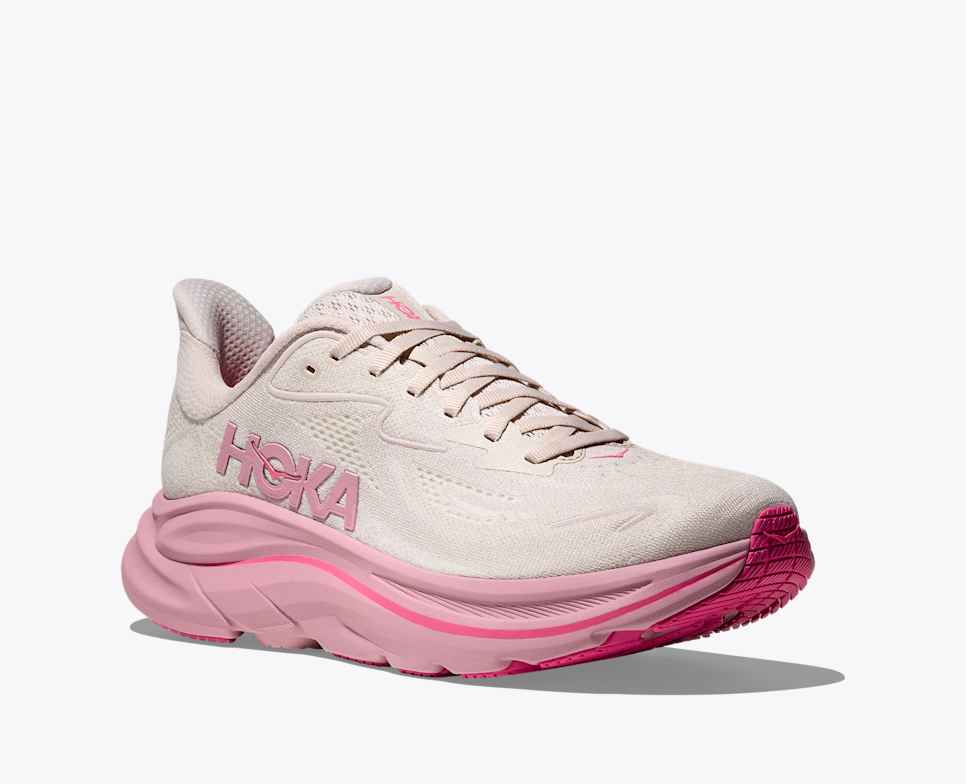 HOKA Clifton 10 růžový krém / sušená růže